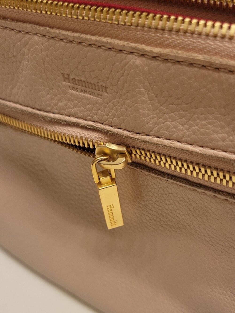 Hammitt Nash Blush Pink Leather Wristlet with Gold Hardware - Picture 16 of 16